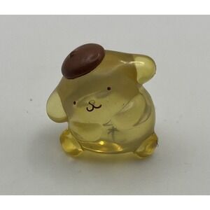 Sanrio Characters Pompompurin Sitting Mini Figure Transparent